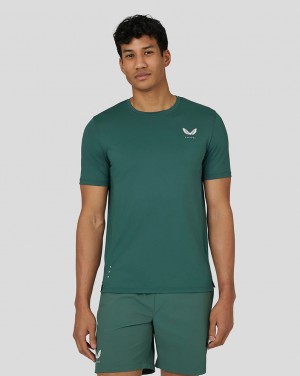 Castore Active Short Sleeve T-Shirt Green | 84TGOIFYJ