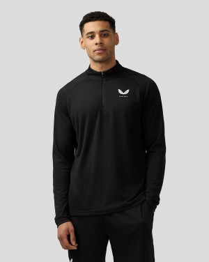 Castore Adapt Quarter Zip Top Black | 38EQMIJYB