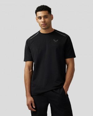 Castore Apex Aeromesh T-Shirt Black | 69GLURTBQ