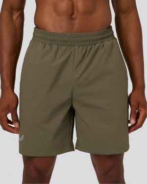 Castore Flow Breathable Woven Shorts Olive | 09GPHIWSL