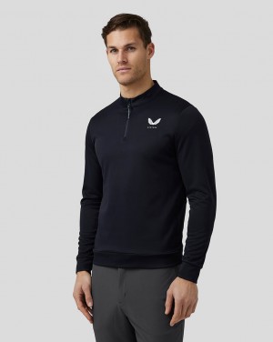 Castore Golf Club Classic Quarter Zip Top Midnight Navy | 43JUIQXFG