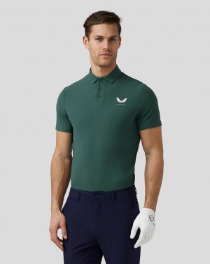 Castore Golf Essential Polo Green | 52GMSOXYD