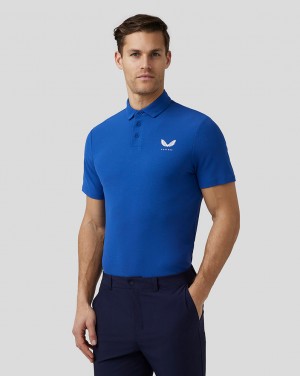 Castore Golf Essential Polo Royal Blue | 28VUXMTPH