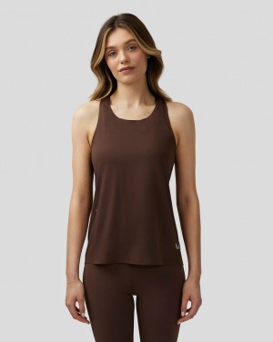 Castore Zone Breathable Performance Tank Brown | 69EDXSBLY