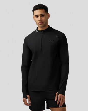 Castore Zone Ventilation Quarter Zip Black | 40MLSWHEO