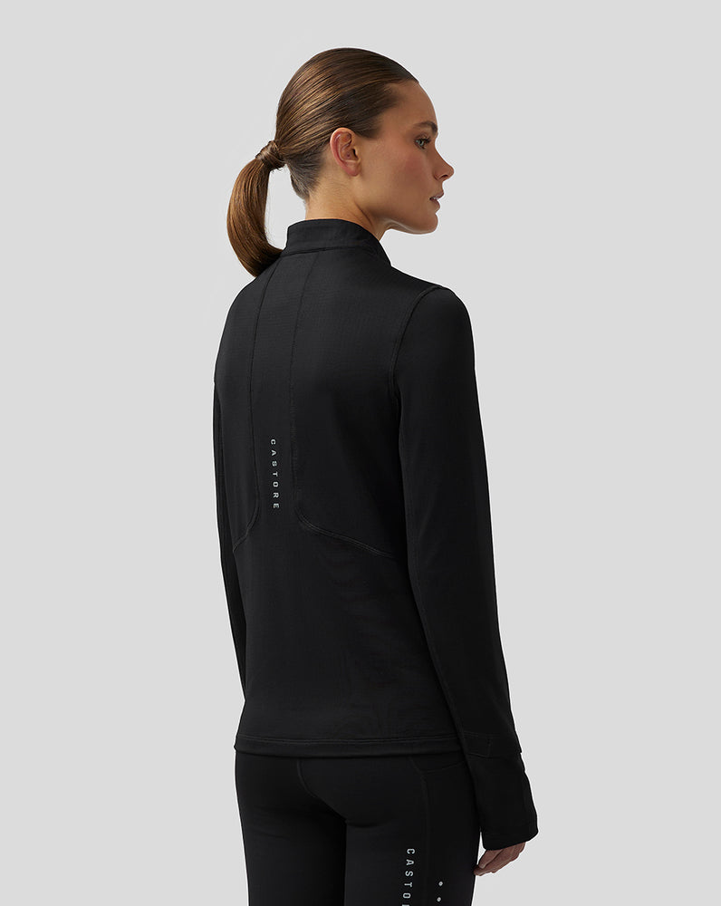 Castore Active Long Sleeve Half Zip Midlayer Top Black | 70LKNSJWZ