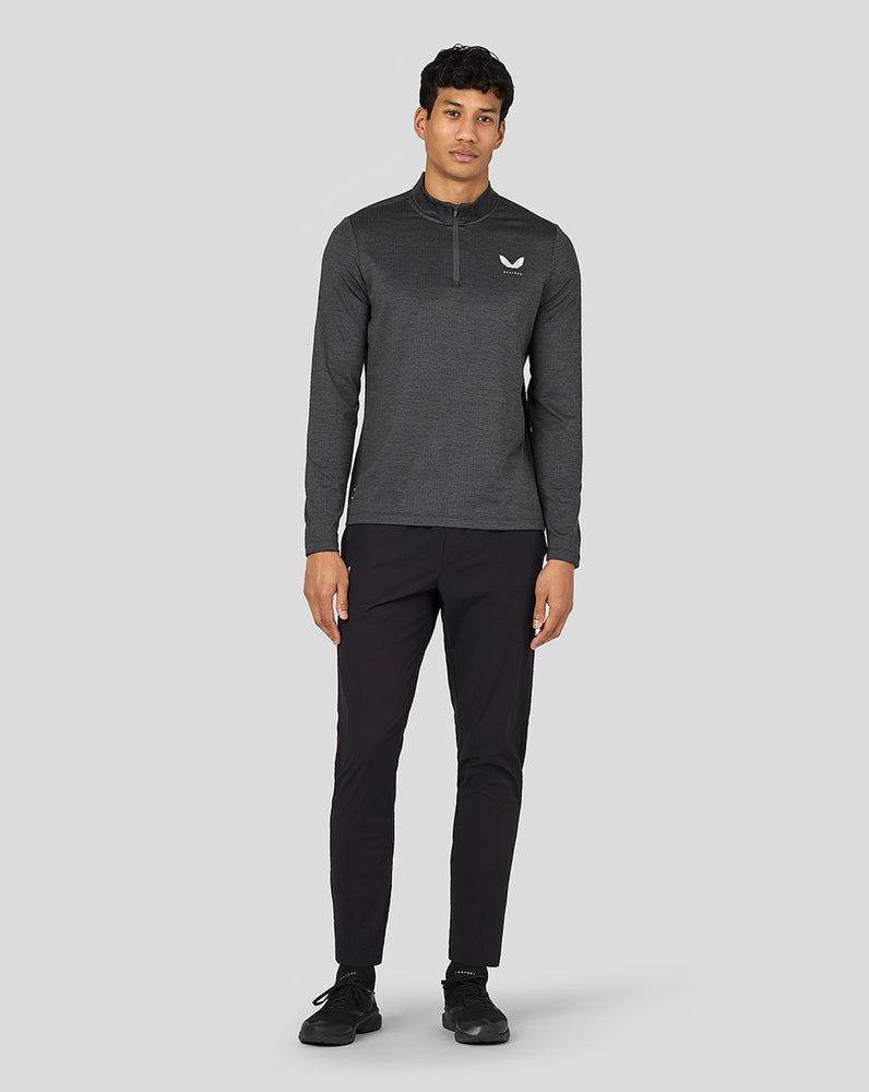 Castore Active Long Sleeve Marl Quarter Zip Gunmetal | 02DCBRGSV