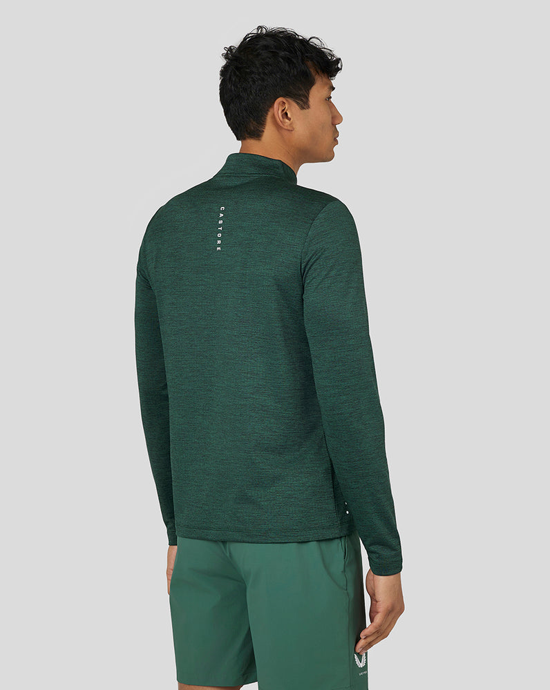 Castore Active Marl Quarter Zip Green | 20NHGDWLJ