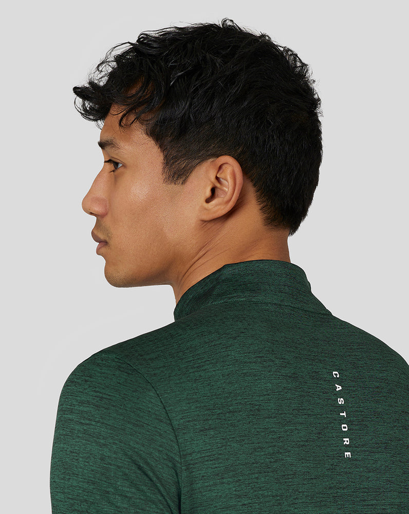 Castore Active Marl Quarter Zip Green | 20NHGDWLJ