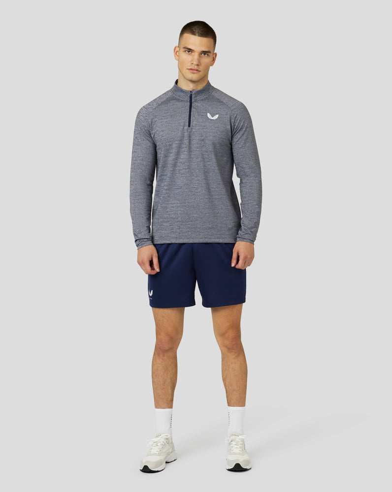 Castore Adapt Long Sleeve Standard Quarter Zip Top Navy | 24ZHTGIEP