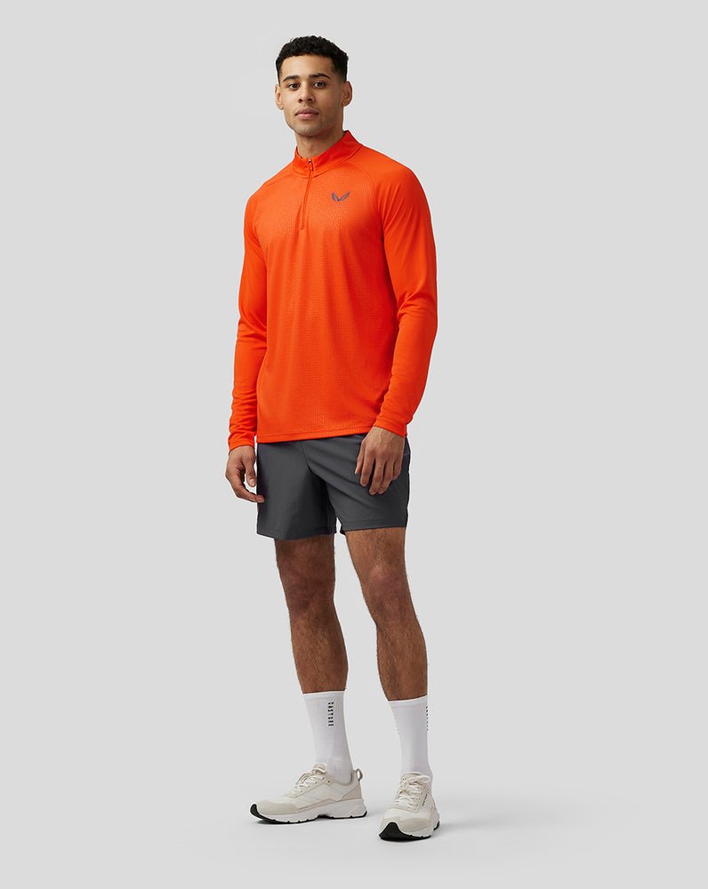 Castore Adapt Quarter Zip Top Deep Orange | 02KLAIYMO