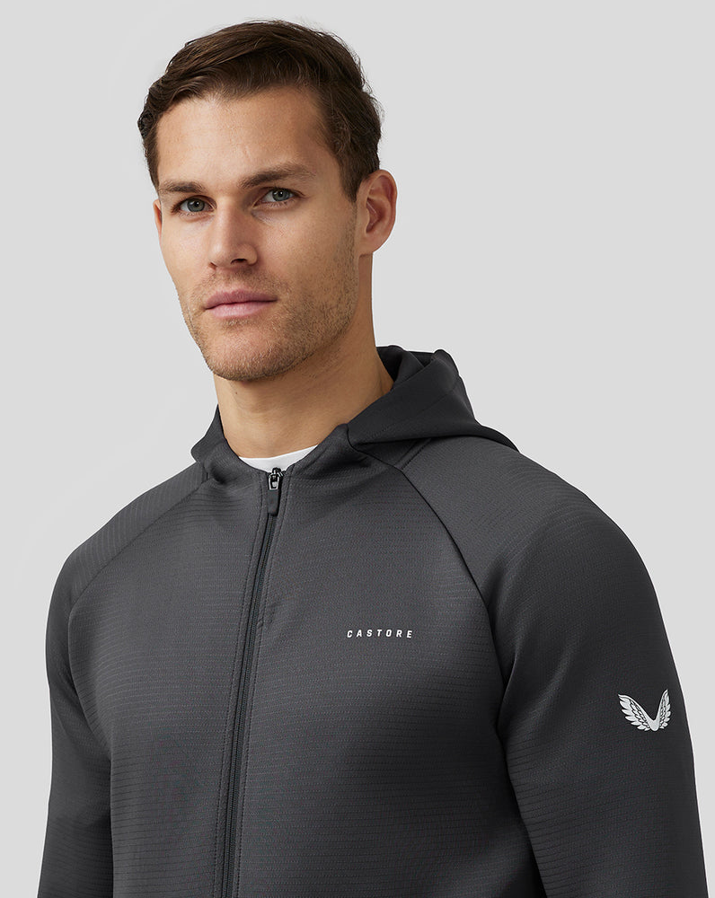 Castore Aeroscuba Zip-Through Hoodie Gunmetal | 27NPEOLRK