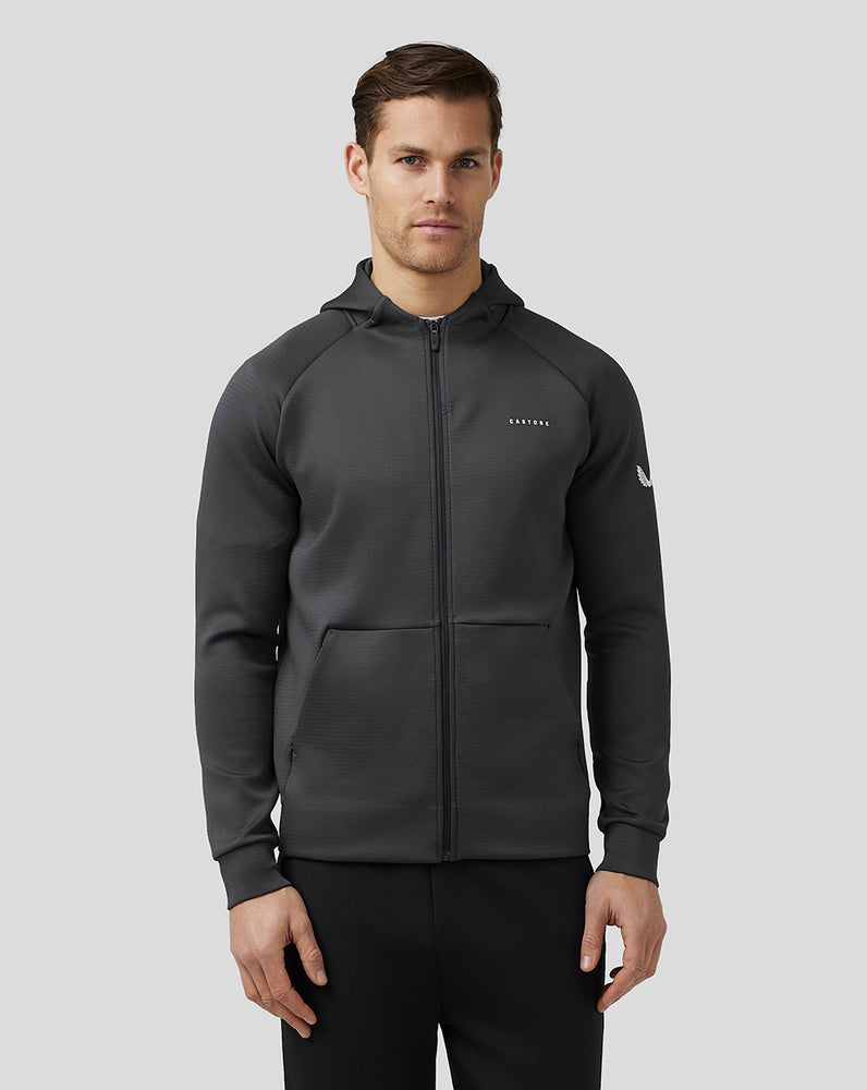 Castore Aeroscuba Zip-Through Hoodie Gunmetal | 27NPEOLRK