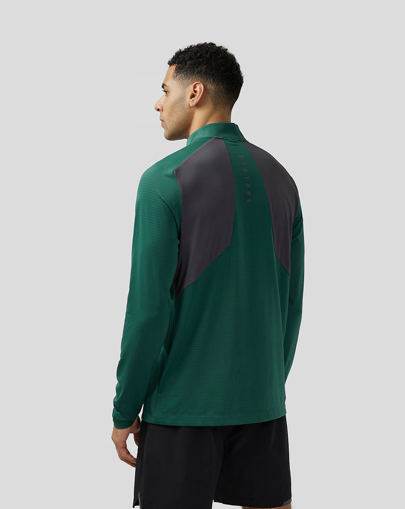 Castore Apex Aeromesh Quarter Zip Green | 09DHIVCXZ