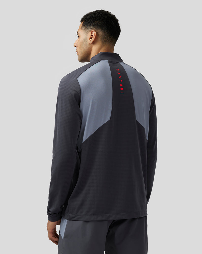 Castore Apex Aeromesh Quarter Zip Pewter Blue | 02JCEZRQH