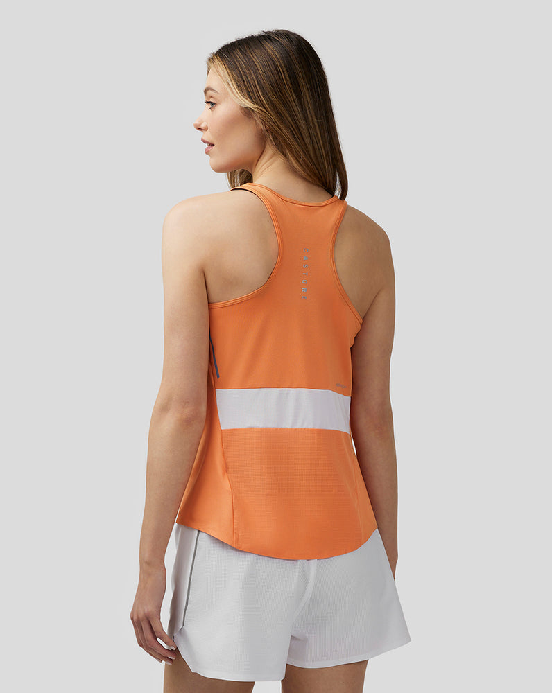 Castore Apex Lightweight Panelled Tank Top Dusty Orange | 83DZVTLIF