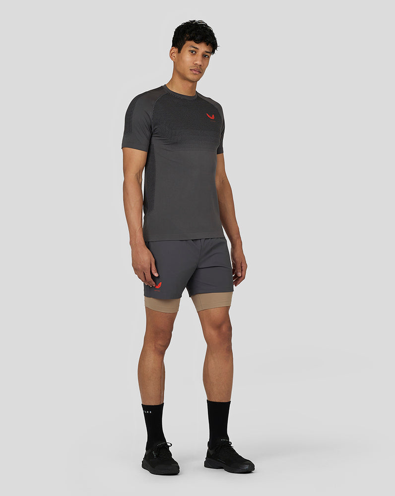 Castore Flow 2-in-1 Shorts Gunmetal | 68FDLUQEX