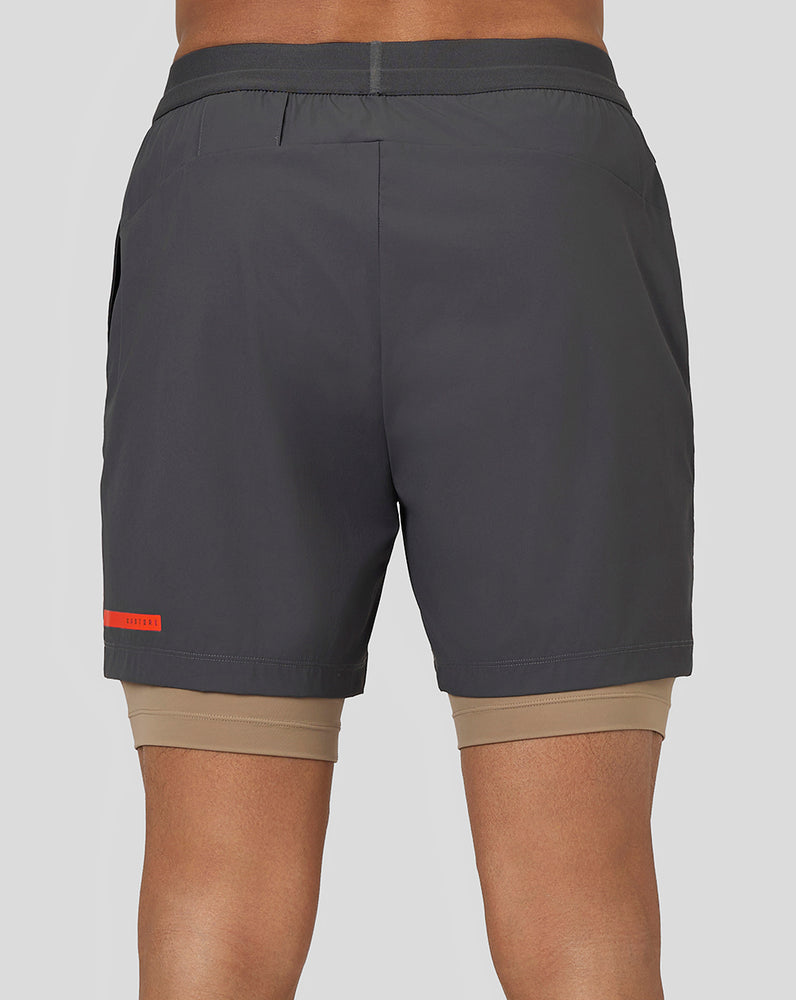 Castore Flow 2-in-1 Shorts Gunmetal | 68FDLUQEX