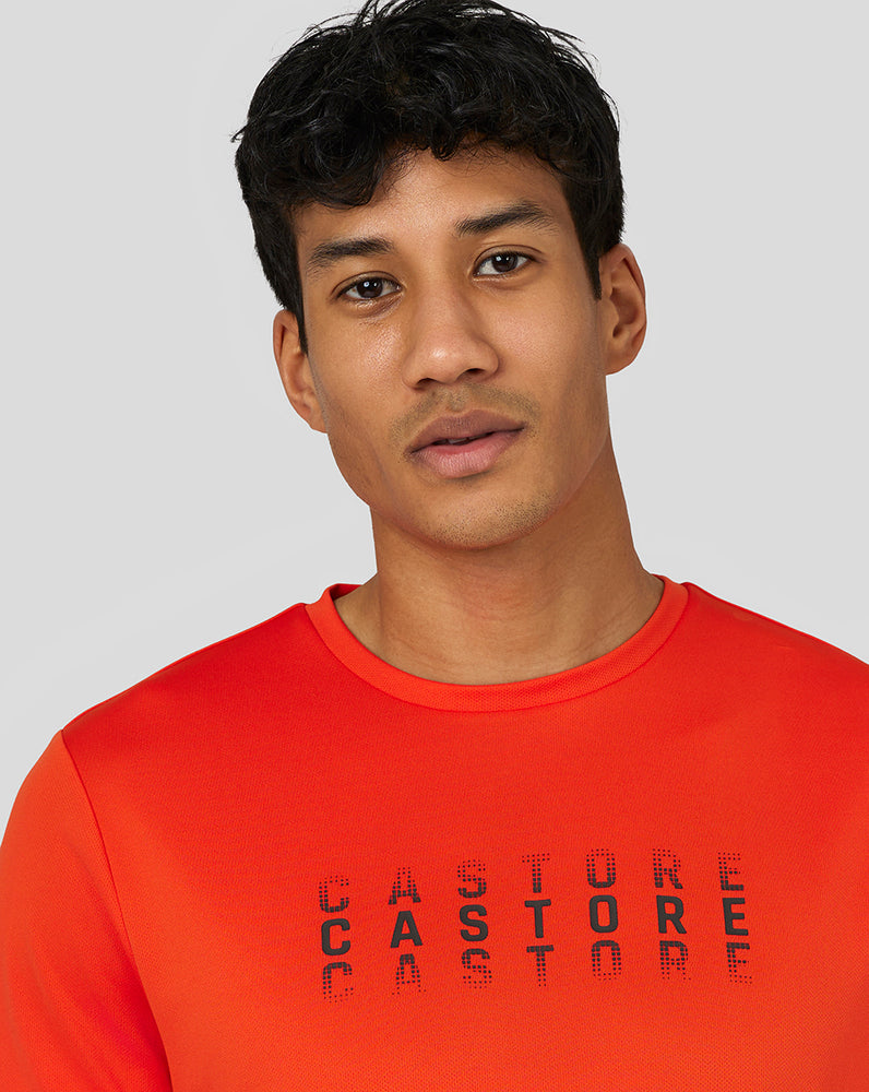 Castore Flow Short Sleeve Graphic T-Shirt Deep Orange | 09UEGSCAY