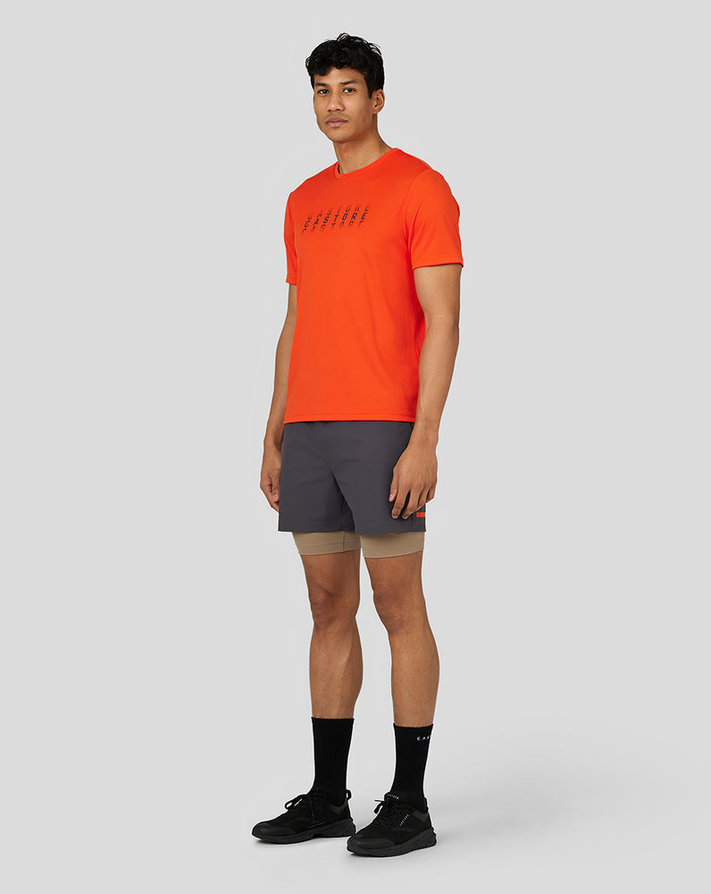 Castore Flow Short Sleeve Graphic T-Shirt Deep Orange | 09UEGSCAY