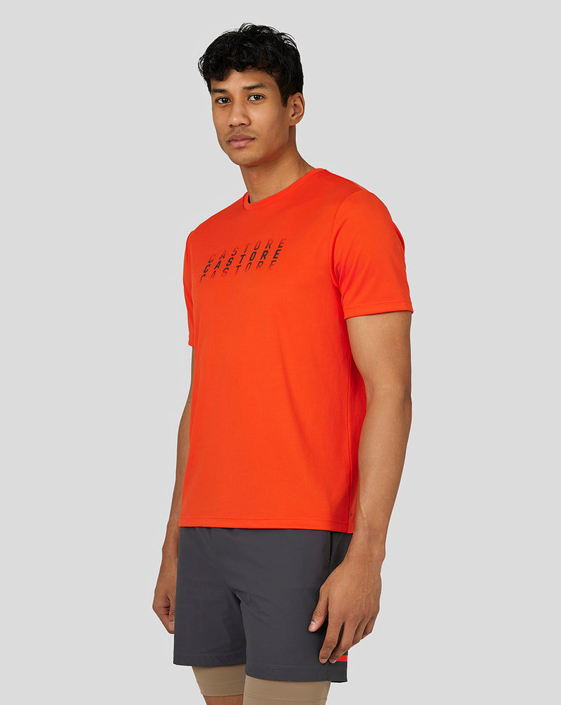 Castore Flow Short Sleeve Graphic T-Shirt Deep Orange | 09UEGSCAY