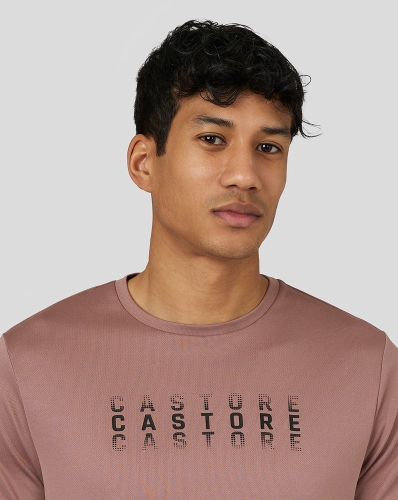 Castore Flow Short Sleeve Graphic T-Shirt Peach Clay | 82FXRASYM