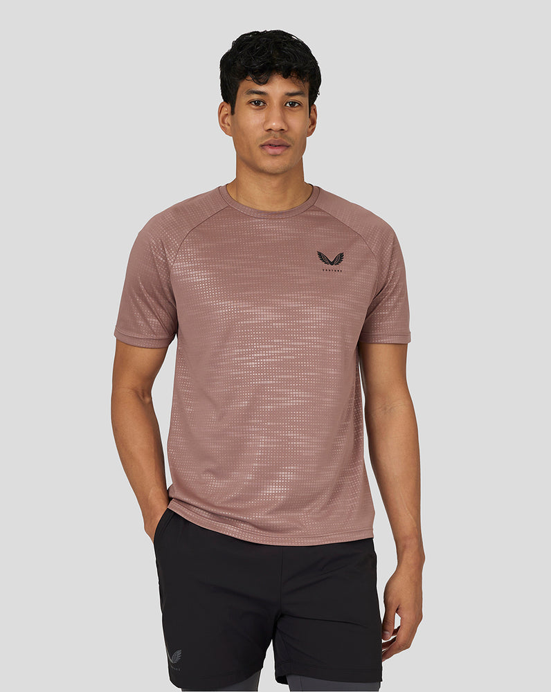 Castore Flow Short Sleeve Printed T-Shirt Peach Clay | 61GPTYEKA