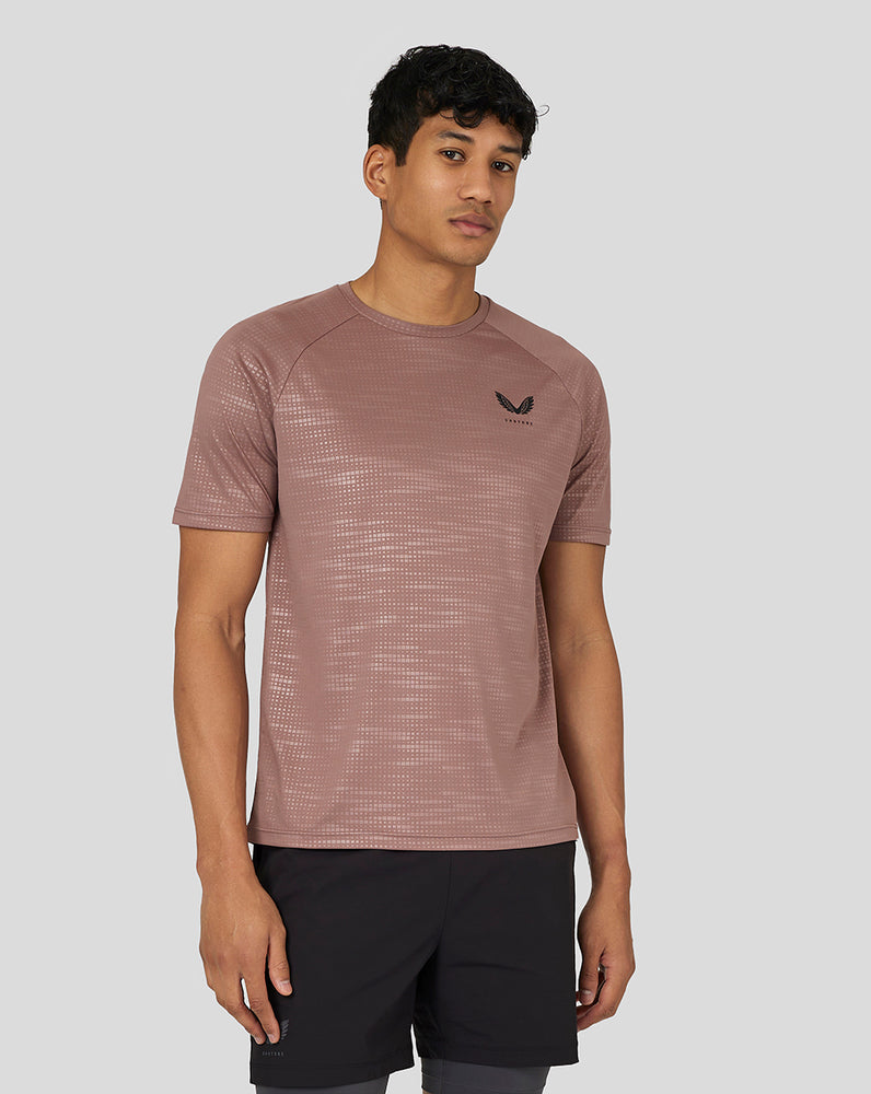 Castore Flow Short Sleeve Printed T-Shirt Peach Clay | 61GPTYEKA