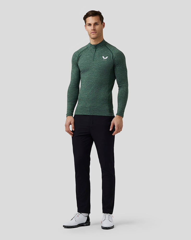 Castore Golf Body Mapped Seamless Quarter Zip Top Pine Grey | 91KHEJAWI