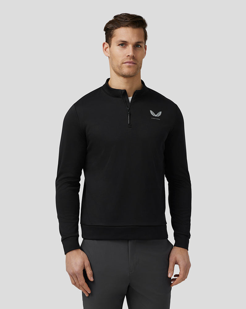 Castore Golf Club Classic Quarter Zip Top Black | 50XPDQURF