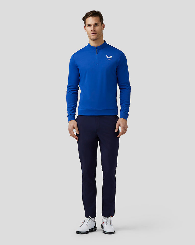 Castore Golf Club Classic Quarter Zip Top Royal Blue | 93FUPZCYW