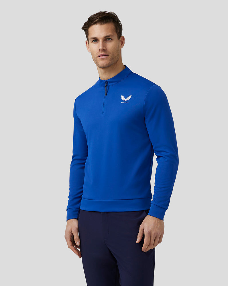 Castore Golf Club Classic Quarter Zip Top Royal Blue | 93FUPZCYW