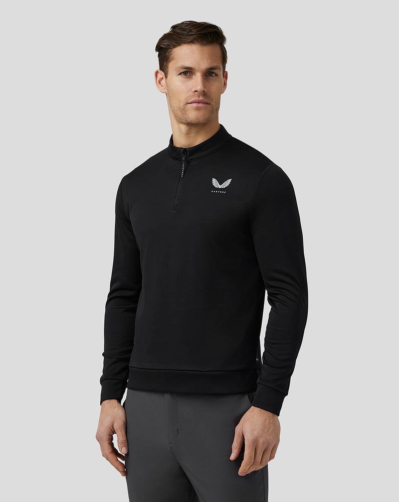 Castore Golf Club Classic Quarter Zip Top Black | 50EFJNRSM