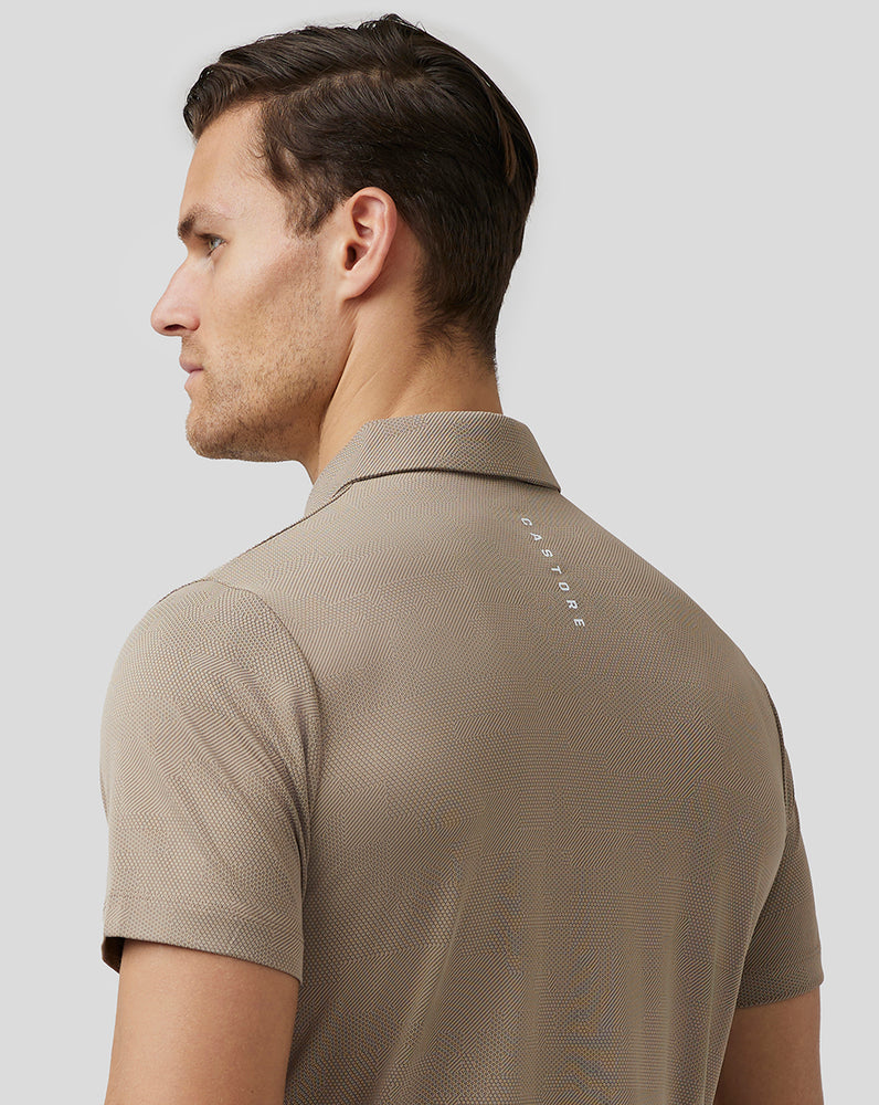 Castore Golf Engineered Knit Polo Clay | 23CVWYFDL