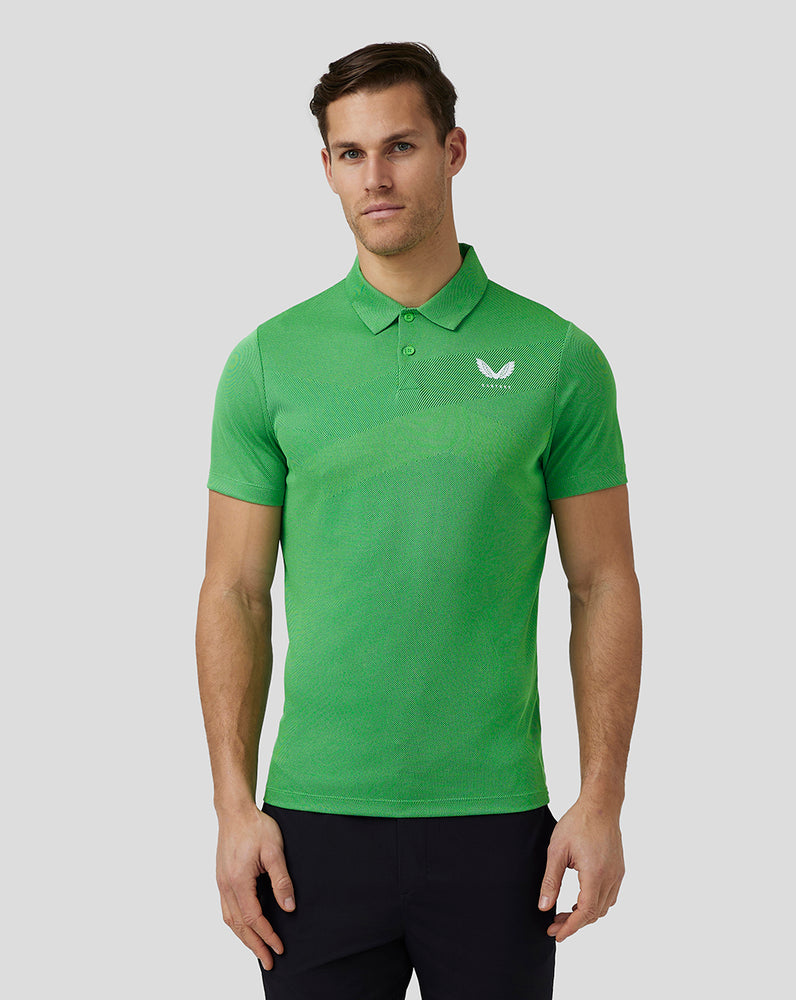 Castore Golf Engineered Knit Polo Green | 72CFSULVT