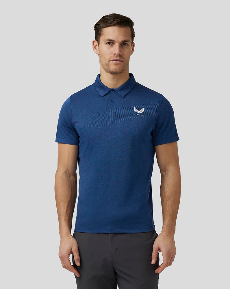 Castore Golf Engineered Knit Polo Navy | 13VDJQMLP