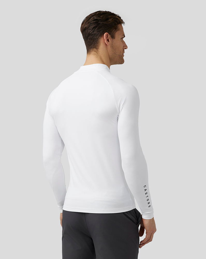 Castore Golf Long Sleeve Mock Neck Base Layer White | 29IPYQFTA