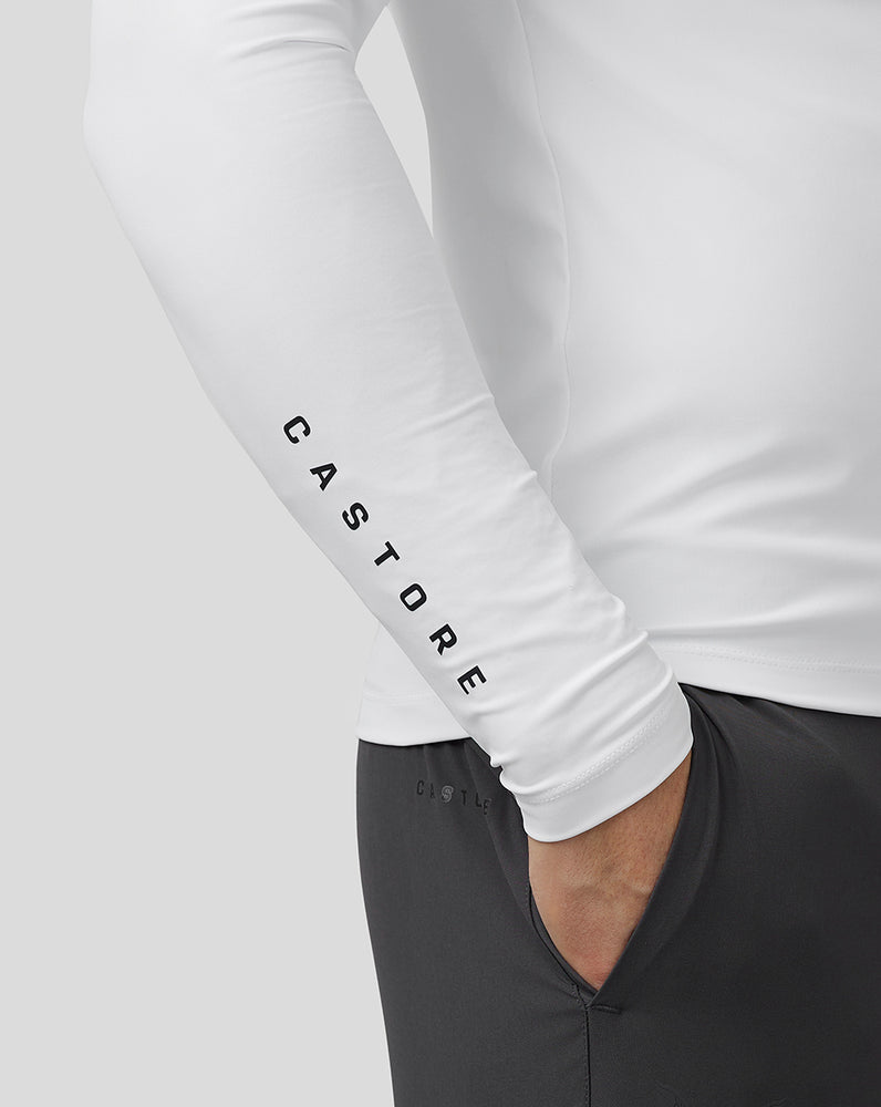 Castore Golf Long Sleeve Mock Neck Base Layer White | 29IPYQFTA