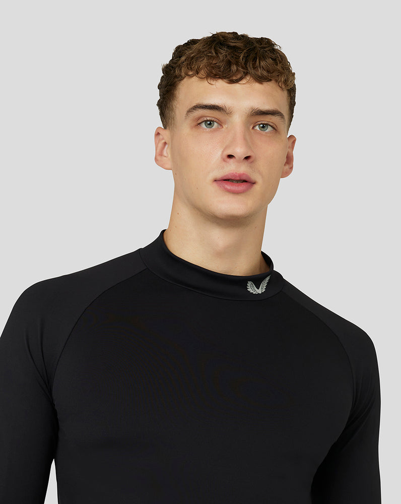 Castore Golf Long Sleeve Mock Neck Base Layer Black | 48RATBOCZ