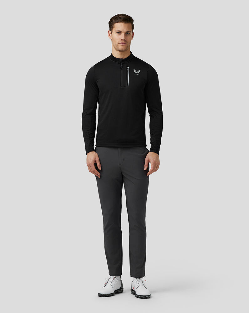 Castore Golf Pinnacle Tech Half Zip Top Black | 52YWJLAID