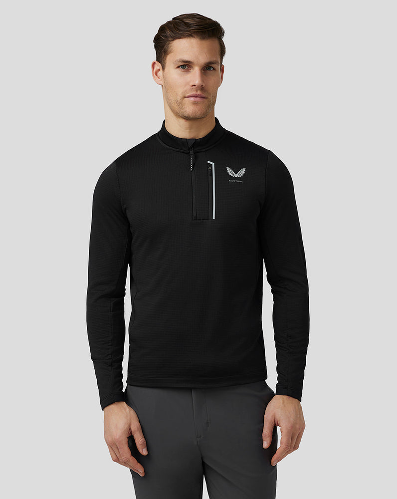 Castore Golf Pinnacle Tech Half Zip Top Black | 52YWJLAID