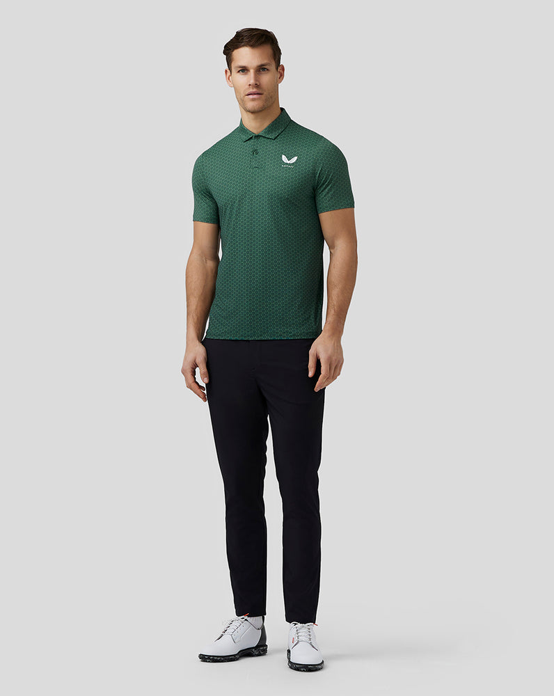 Castore Golf Printed Polo Green | 13RFDLBAK