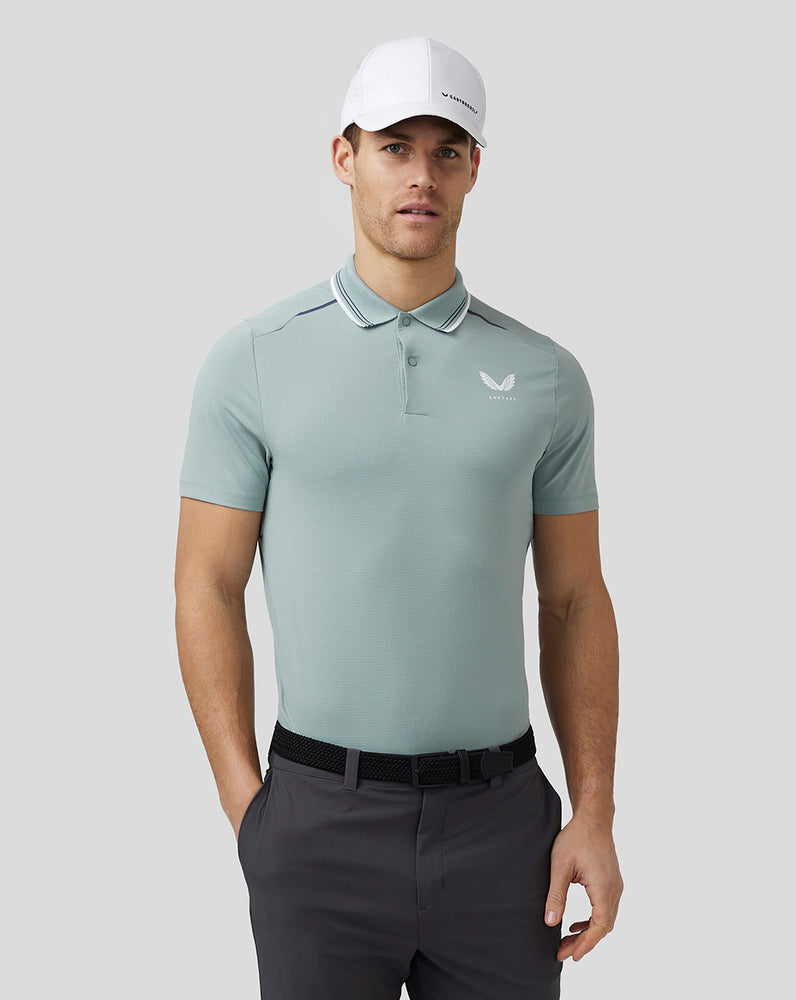 Castore Golf Tech Polo Stone Blue | 14TCKNABL