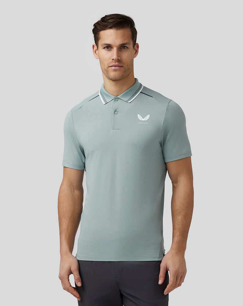 Castore Golf Tech Polo Stone Blue | 14TCKNABL