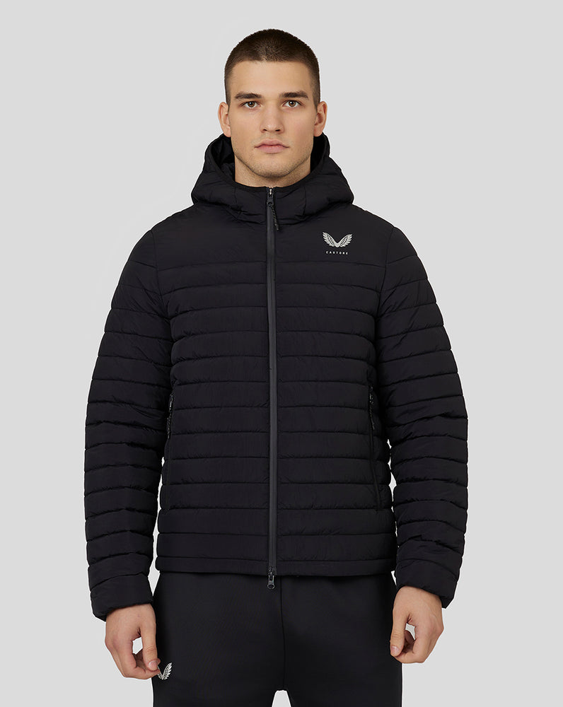 Castore Hooded Puffer Jacket Black | 37NGQTFMW