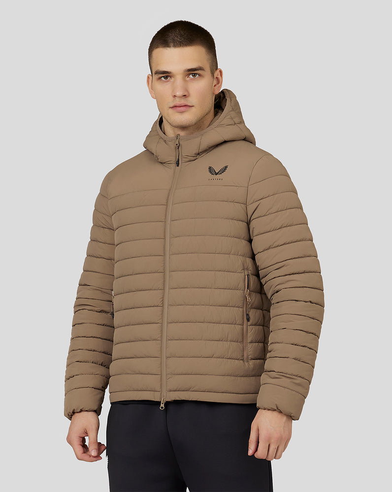 Castore Hooded Puffer Jacket Mushroom | 26ZETRXGD