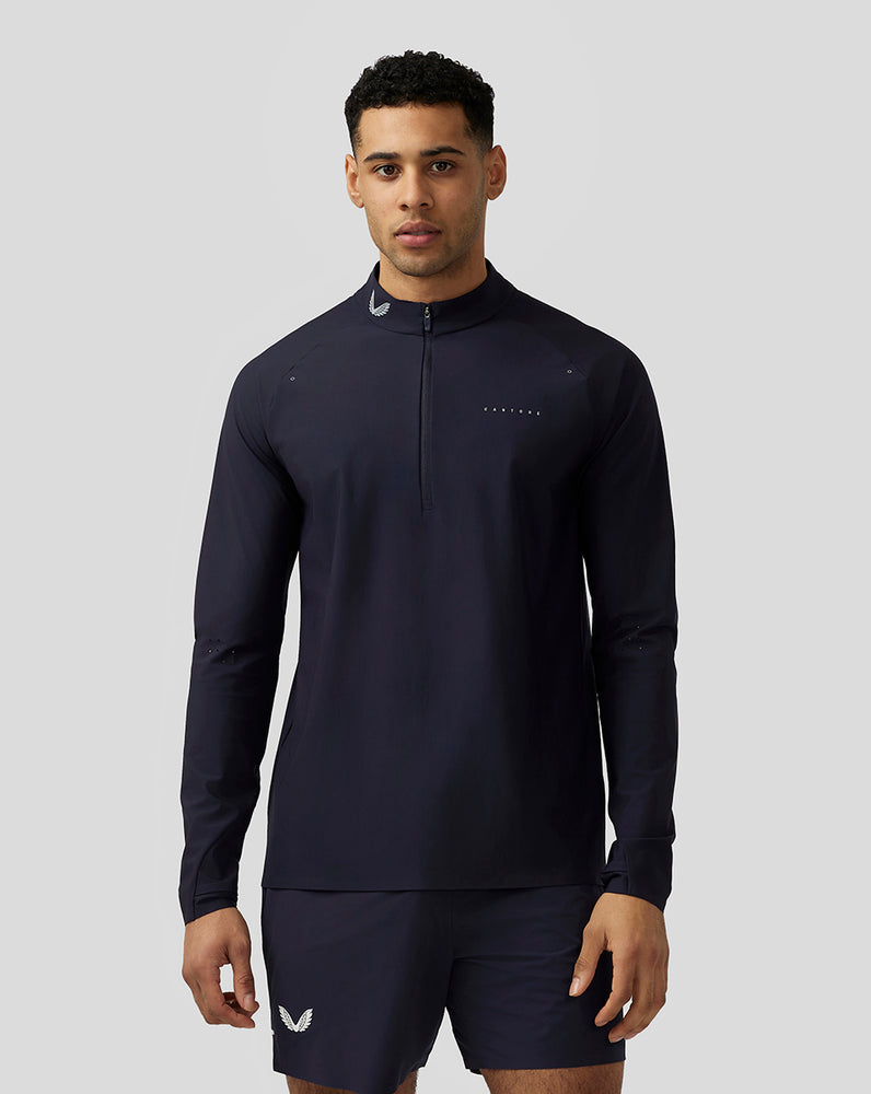 Castore Zone Ventilation Quarter Zip Midnight Navy | 02COFKPQU