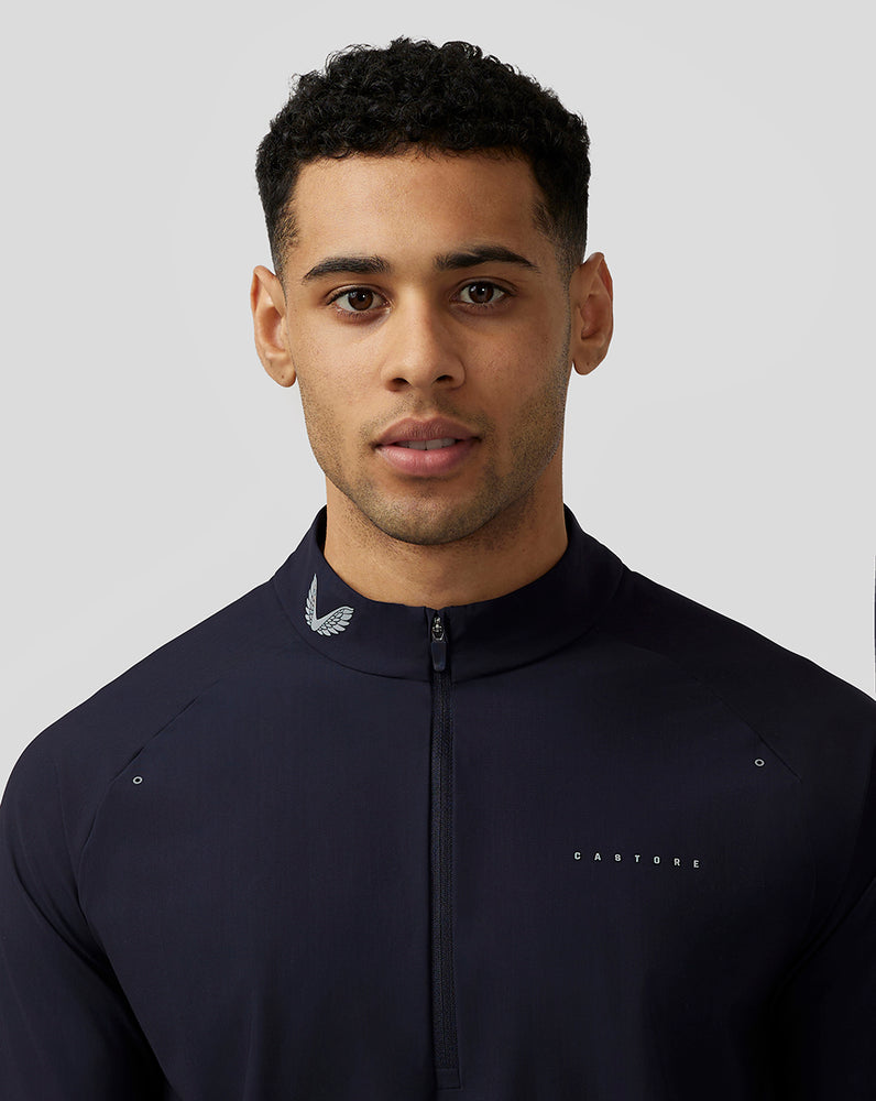 Castore Zone Ventilation Quarter Zip Midnight Navy | 02COFKPQU