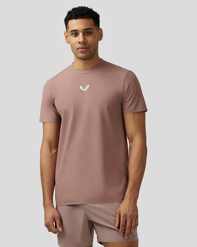 Castore Zone Ventilation Training T-Shirt Peach Clay | 14QBYZMCL